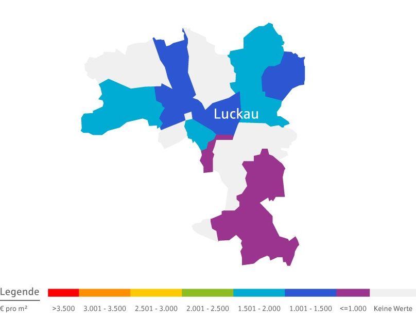 Immobilien Preisverteilung in Luckau
