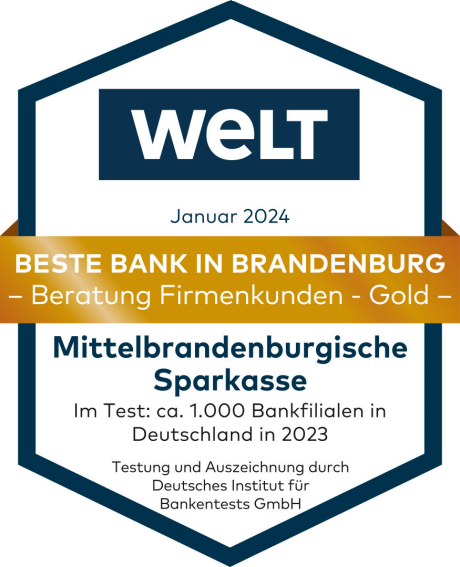 Beste Bank in Brandenburg - Beratung Firmenkunden